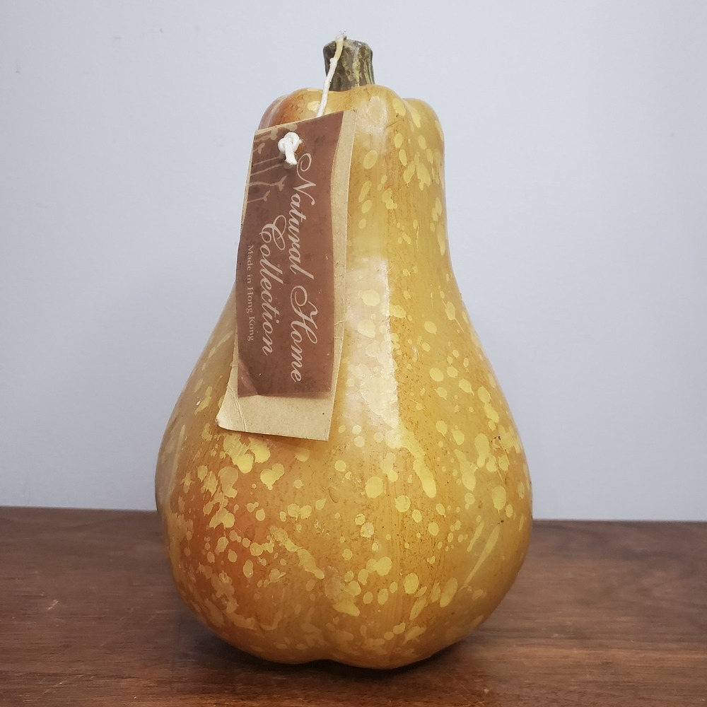 VTG Rustic Pear Candle Natural Home Collection Fall Wax Fruit Decor Farmhouse